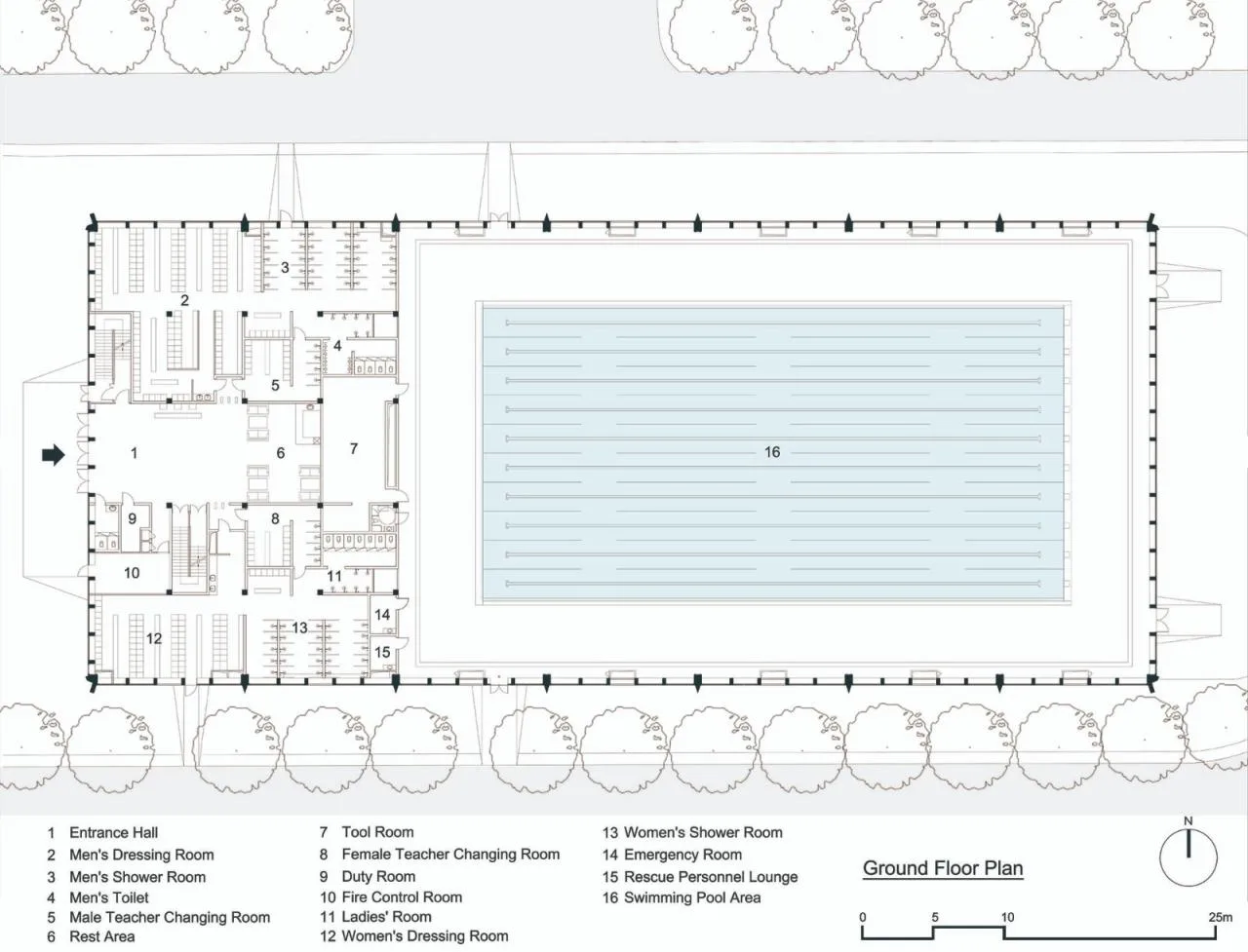 BIM Architecture | Southeast University Swimming Pool/Zhou Qi Studio