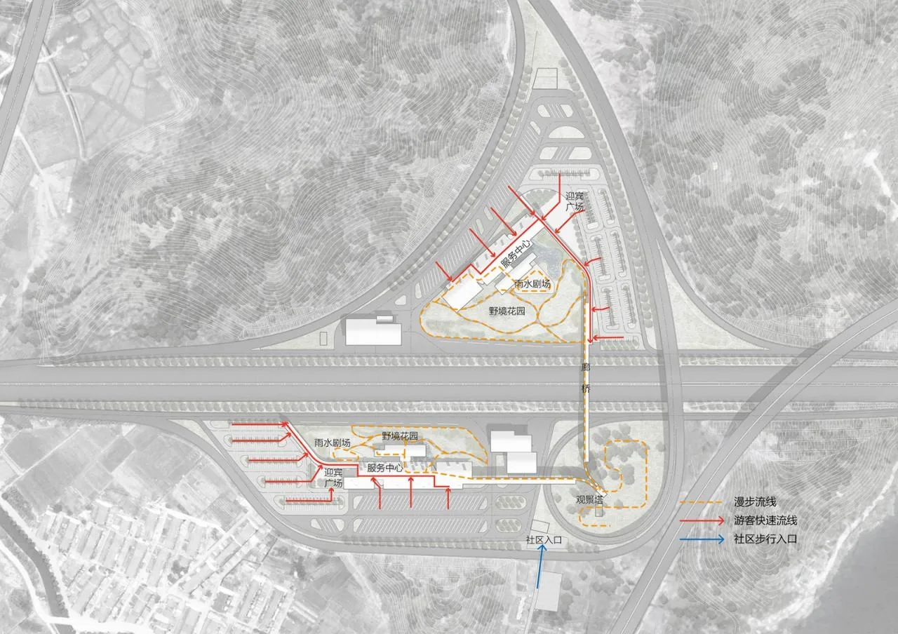 BIM Architecture | Instant Park INSTANT PARK: Design Scheme for the Bridge Service Area of the Yongtaiwen Expressway Reconstruction and Expansion Project/Similar Architecture