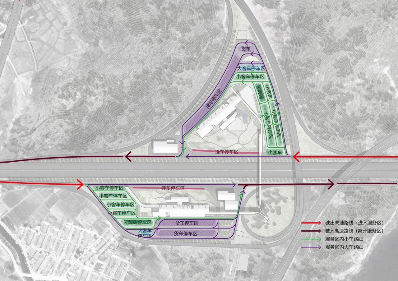 BIM Architecture | Instant Park INSTANT PARK: Design Scheme for the Bridge Service Area of the Yongtaiwen Expressway Reconstruction and Expansion Project/Similar Architecture