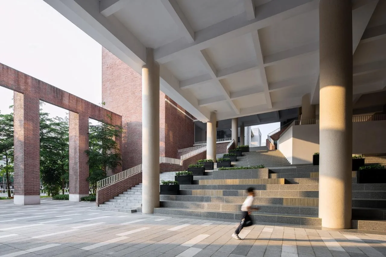 BIM Architecture | The Charm of Red Brick in Geometric Order: Huizhou Honghua School/Botao Design