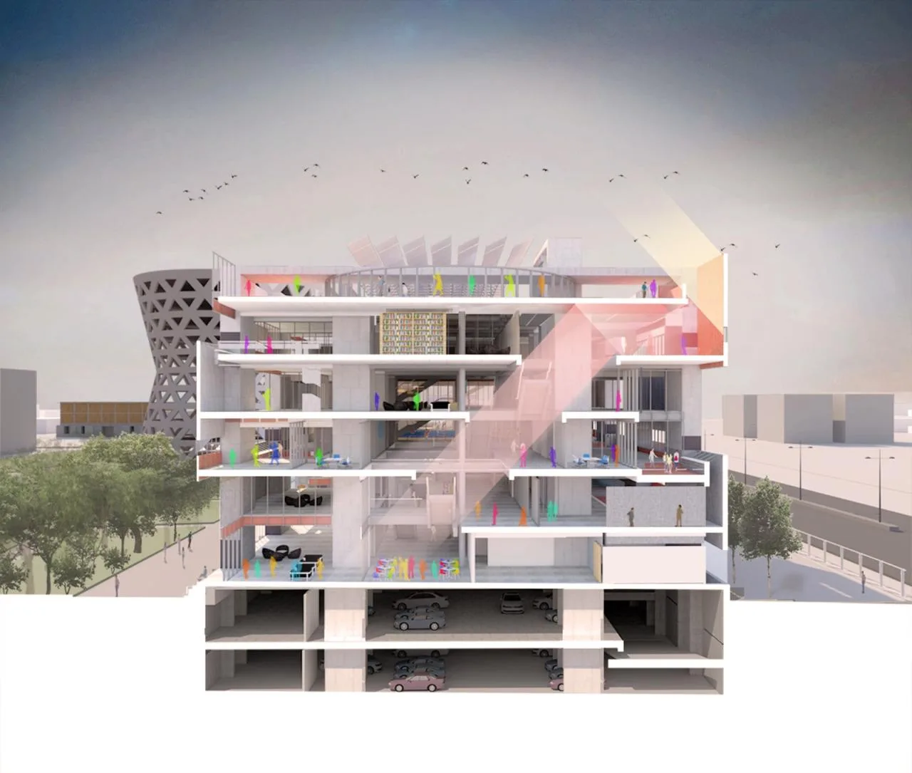 BIM Architecture | Ahmedabad University Centre/Stephane Paumier Architects