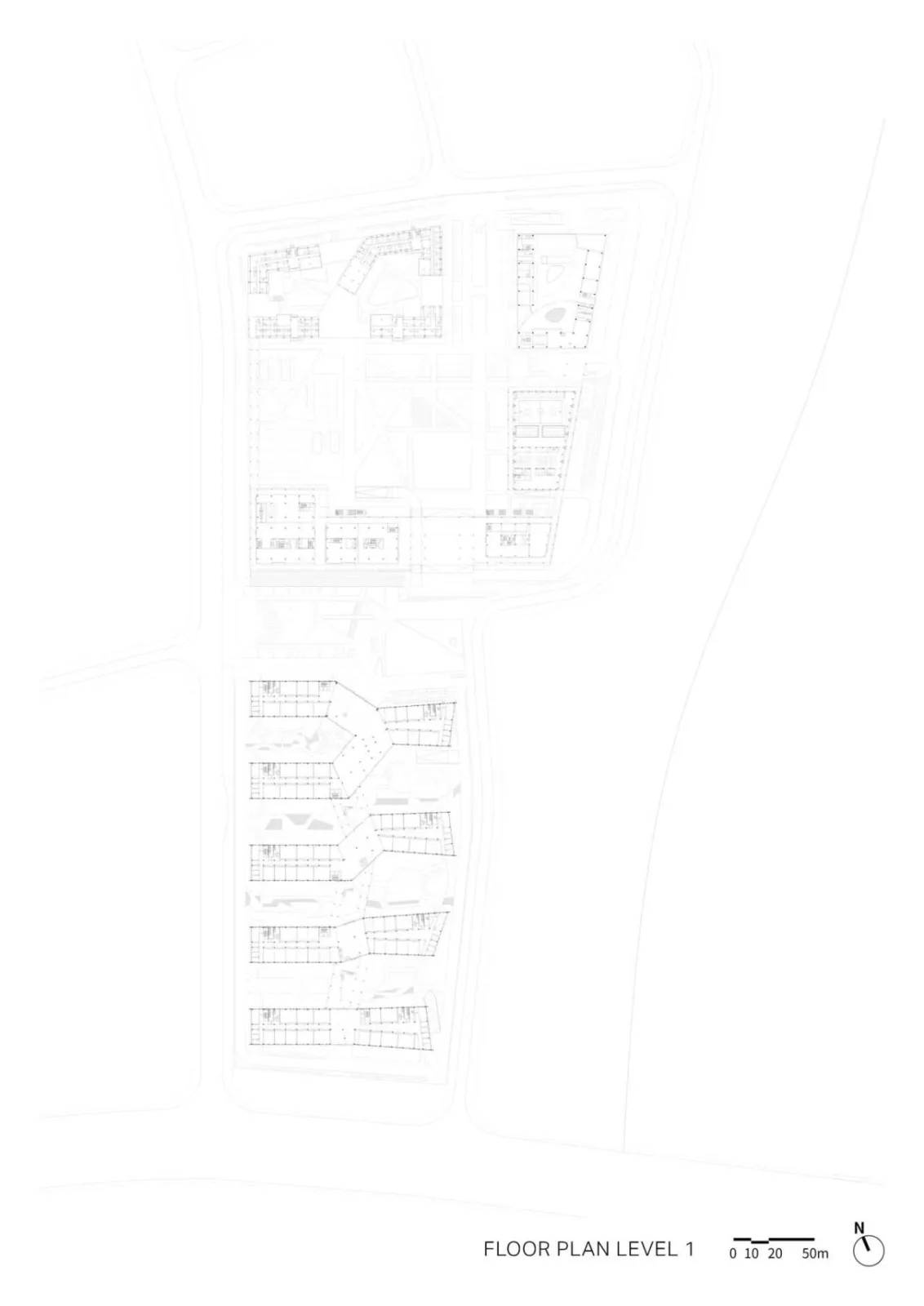 BIM Architecture | Zhejiang University Quzhou 'Two Houses'/French AS Architecture Studio - First Floor Plan