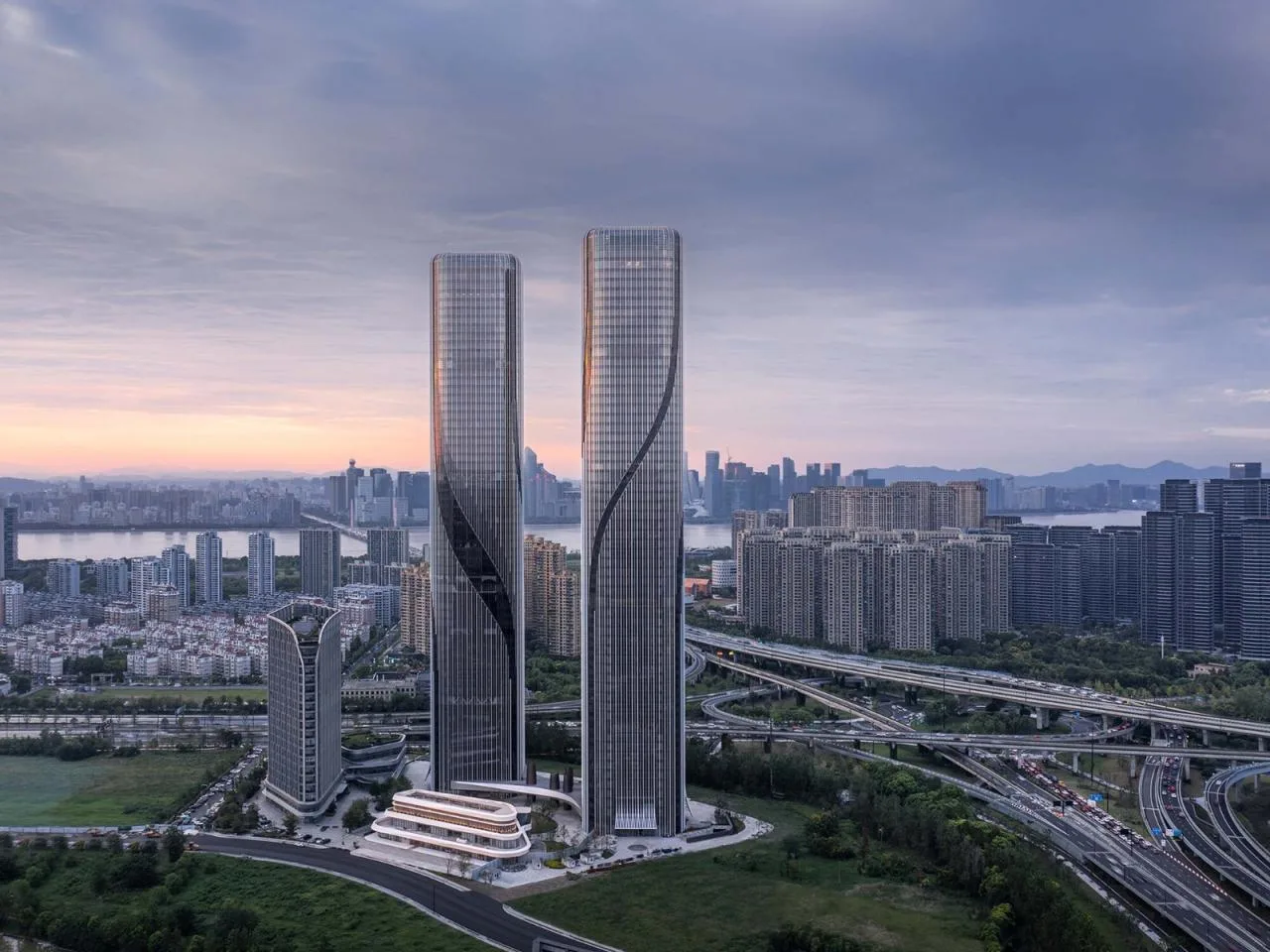 BIM Architecture | Qianjiang Tide: Hangzhou Shimao Smart Gate Super High rise Urban Complex/Jiang Ping Studio