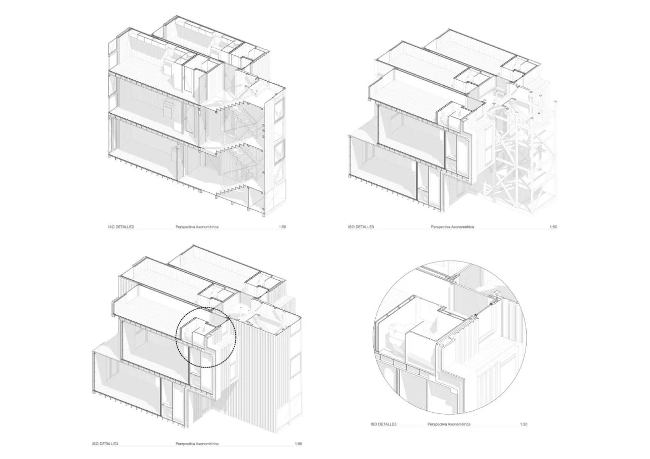 BIM Architecture | Container Dormitory/Ian Hs ü+Gabriel Rudolph