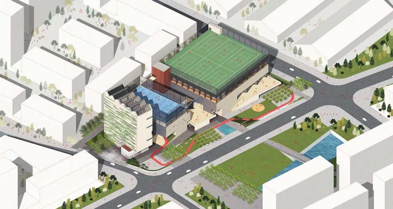 BIM Architecture | Community Source: Pingdi Street Comprehensive Cultural and Sports Center Scheme/Similar Architecture+Guangzhou Urban Planning Survey and Design Institute (GZPI)