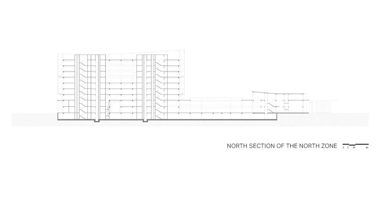 BIM Architecture | Zhejiang University Quzhou 'Two Houses'/French AS Architecture Studio - Section Diagram