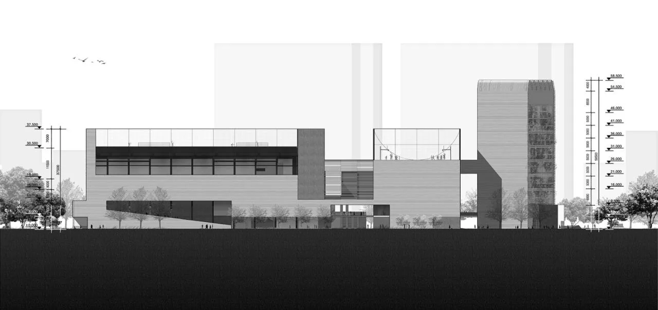 BIM Architecture | Community Source: Pingdi Street Comprehensive Cultural and Sports Center Scheme/Similar Architecture+Guangzhou Urban Planning Survey and Design Institute (GZPI)