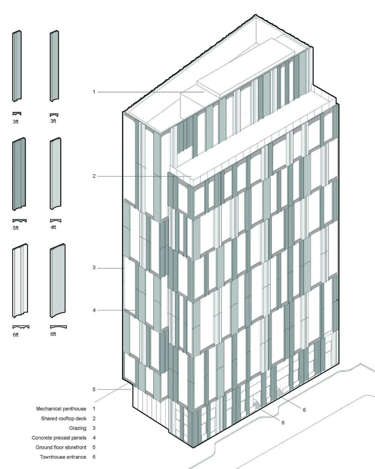 BIM Architecture | Residential Building at 212 Stuart Street/H ö weler+Yoon Architecture+Sasaki