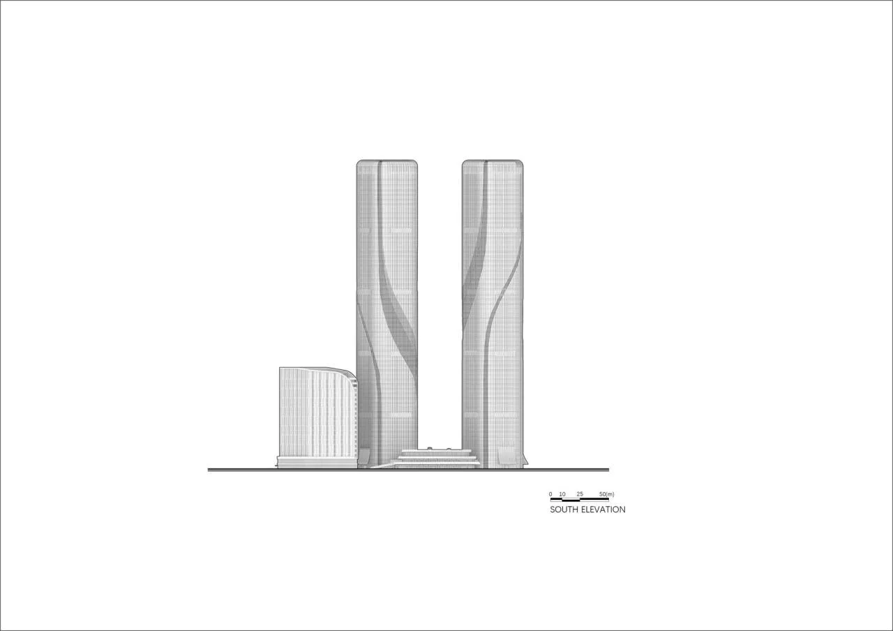 BIM Architecture | Qianjiang Tide: Hangzhou Shimao Smart Gate Super High rise Urban Complex/Jiang Ping Studio