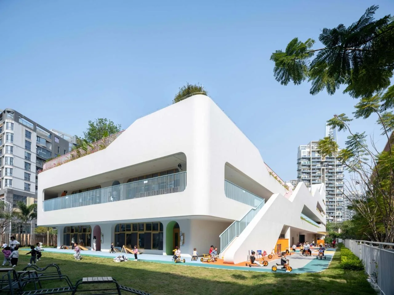 BIM Architecture | Nanshan District Education Kindergarten Shenzhen Bay Branch/Shenzhen Tianhua Architectural Design