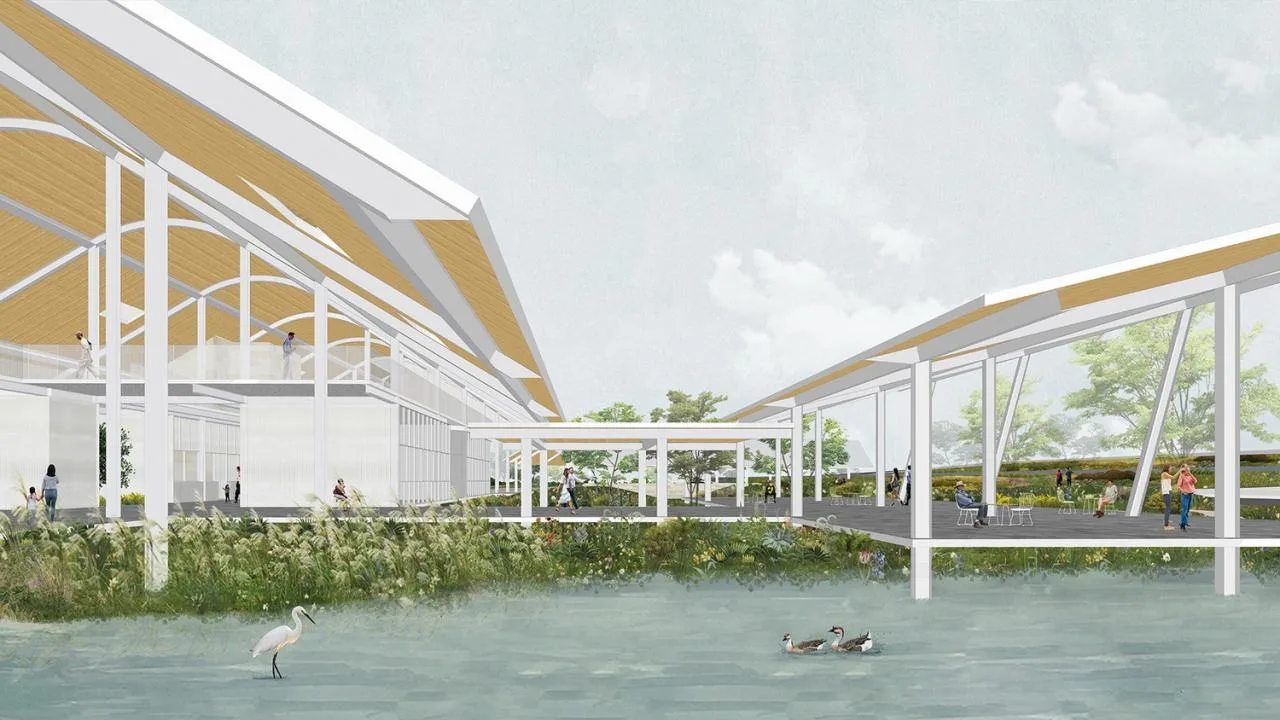 BIM Architecture | Instant Park INSTANT PARK: Design Scheme for the Bridge Service Area of the Yongtaiwen Expressway Reconstruction and Expansion Project/Similar Architecture