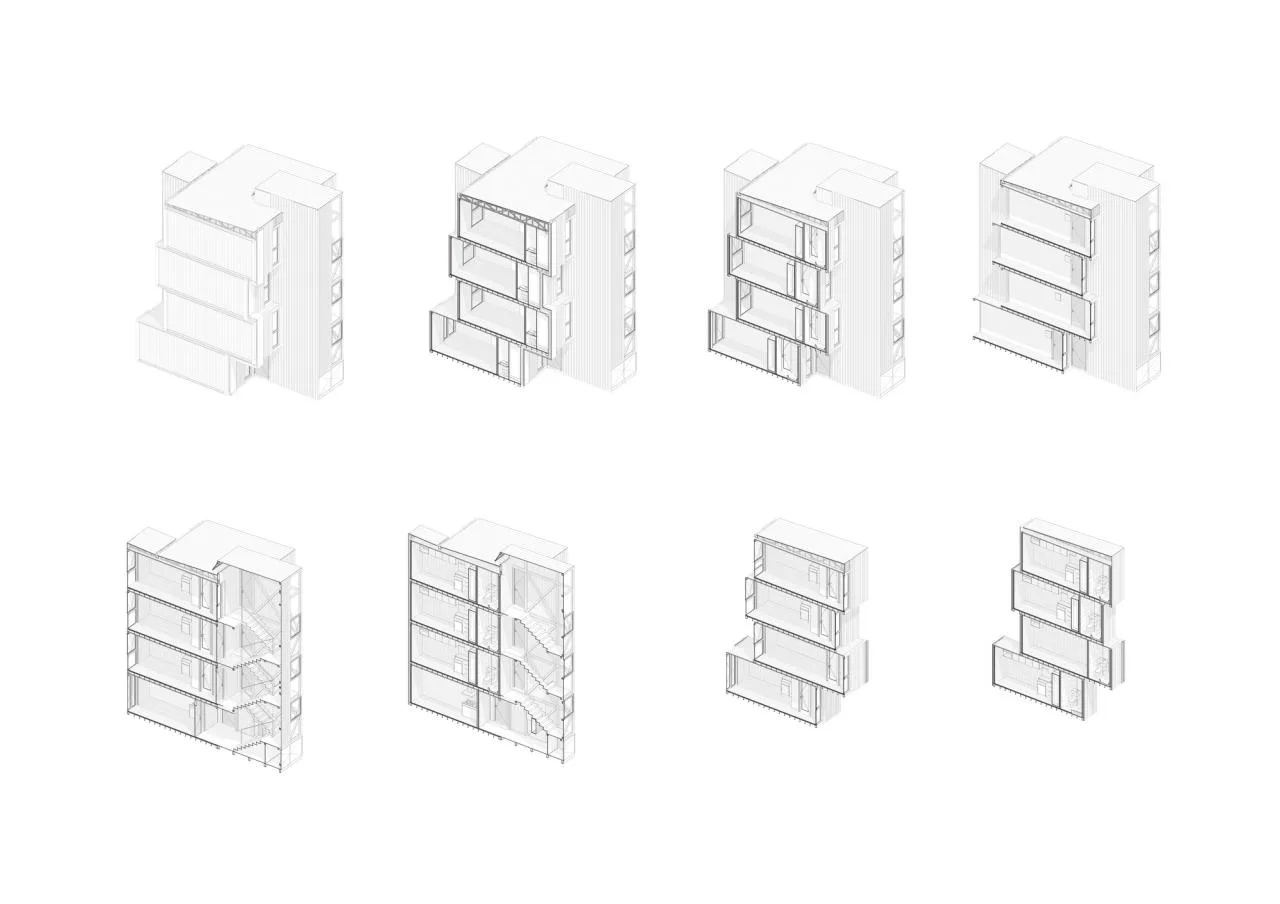 BIM Architecture | Container Dormitory/Ian Hs ü+Gabriel Rudolph