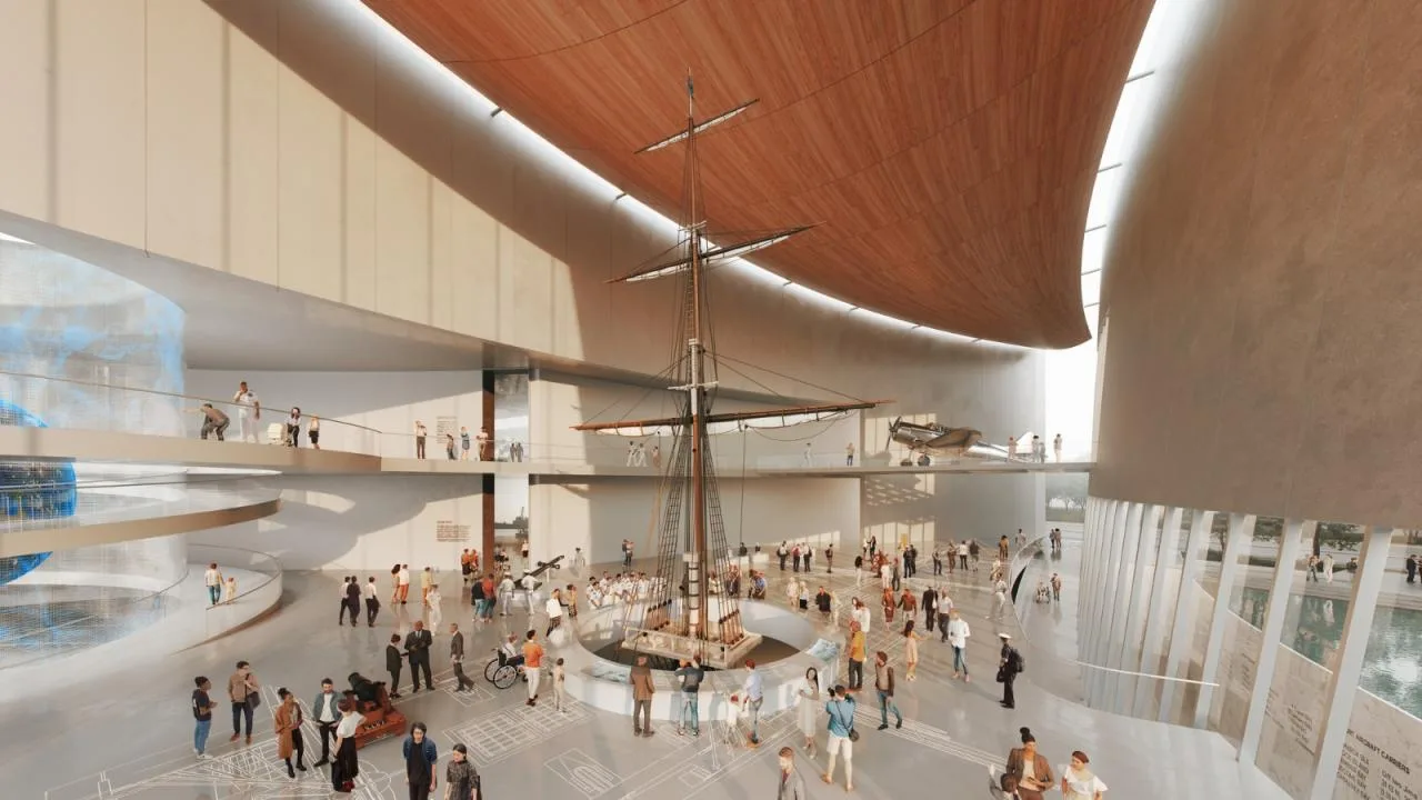 BIM Architecture | US Navy's New National Museum shortlist announced: Perkins&Co; Will scheme presentation