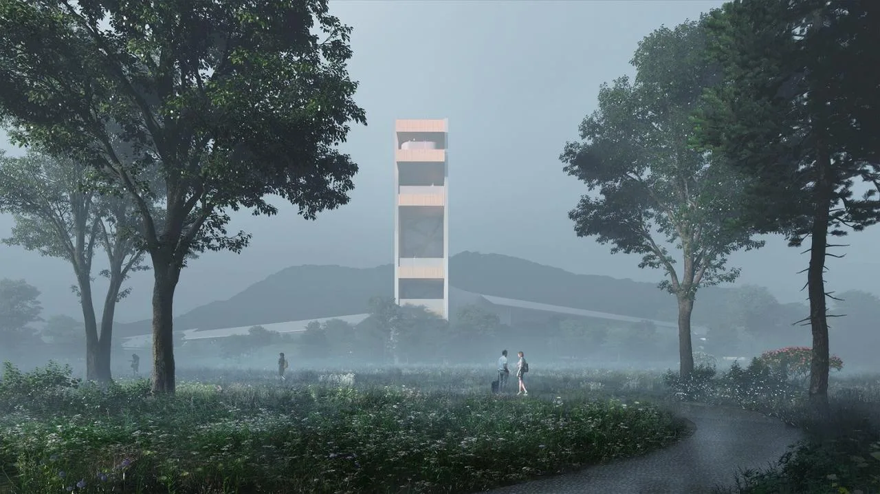 BIM Architecture | Instant Park INSTANT PARK: Design Scheme for the Bridge Service Area of the Yongtaiwen Expressway Reconstruction and Expansion Project/Similar Architecture