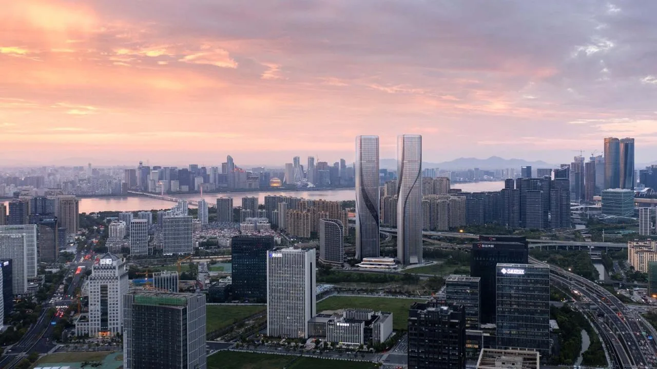 BIM Architecture | Qianjiang Tide: Hangzhou Shimao Smart Gate Super High rise Urban Complex/Jiang Ping Studio