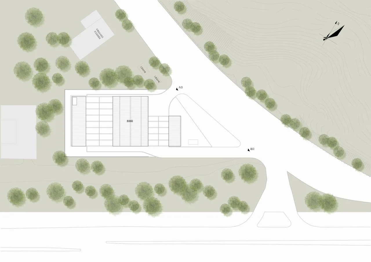 BIM Architecture | Pingtan Liqun Youlian Gas Station/Outdoor Architecture Studio