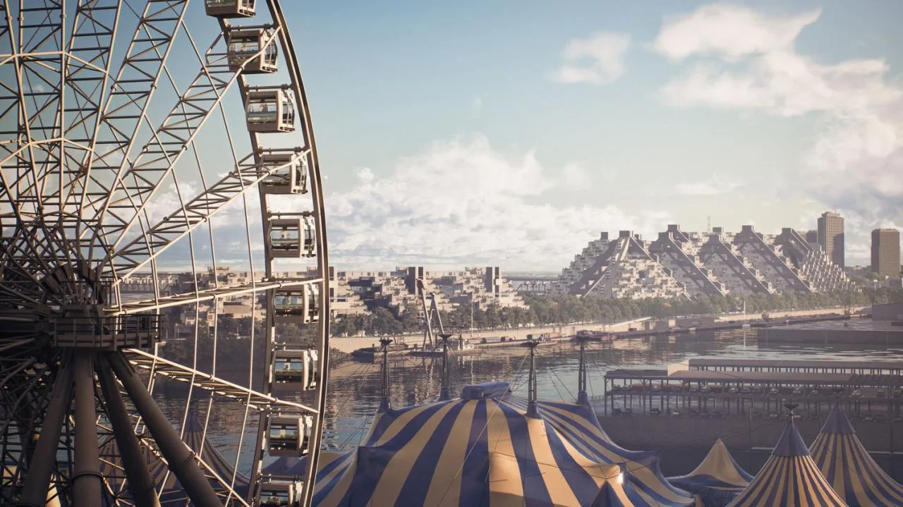 BIM Architecture | Digital Technology Remaking Architectural Ideals: HILLSIDE, Recreating the Original Vision of Habitat 67 with Unreal Engine 5 and RealityCapture/Safdi Architecture Firm