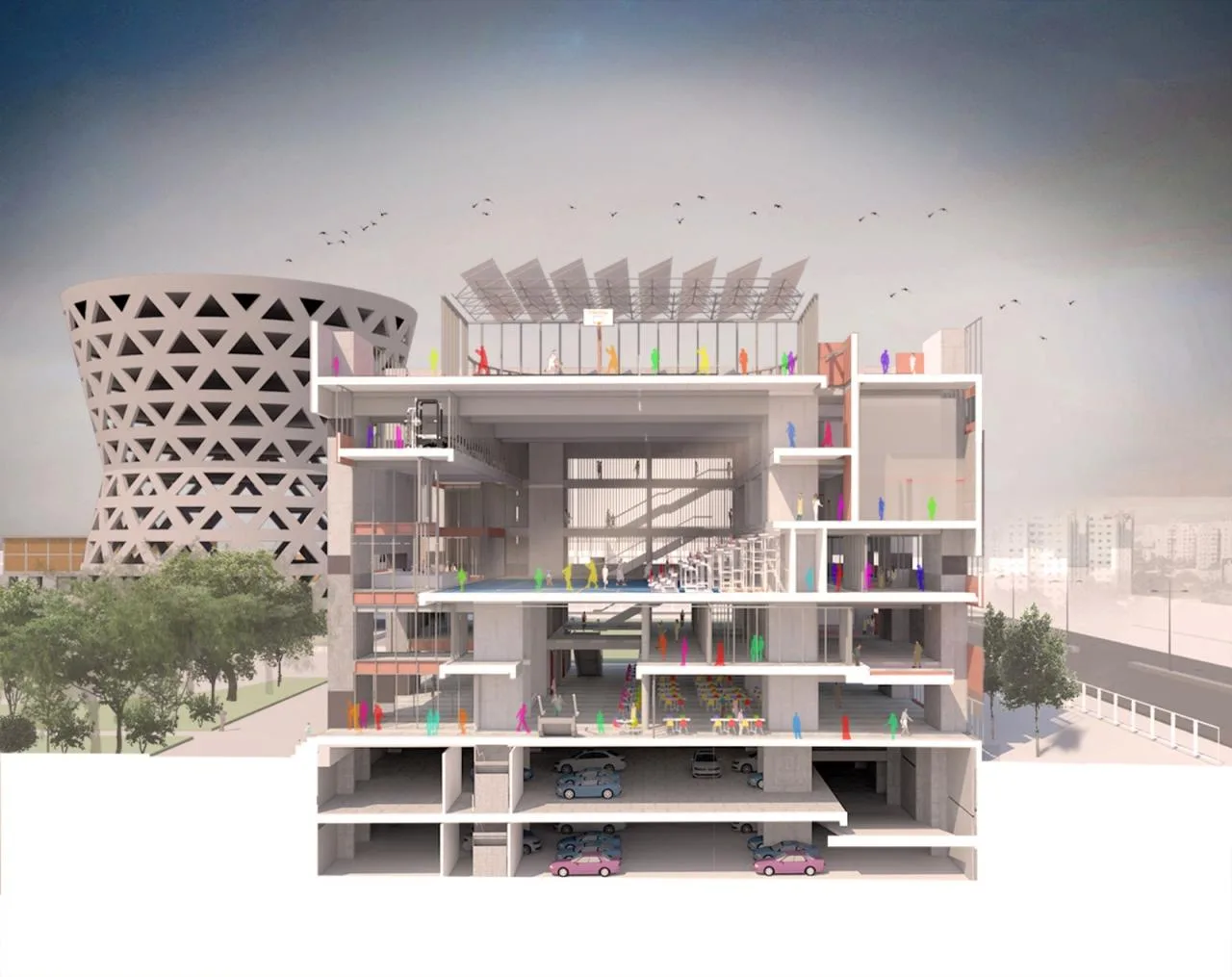 BIM Architecture | Ahmedabad University Centre/Stephane Paumier Architects