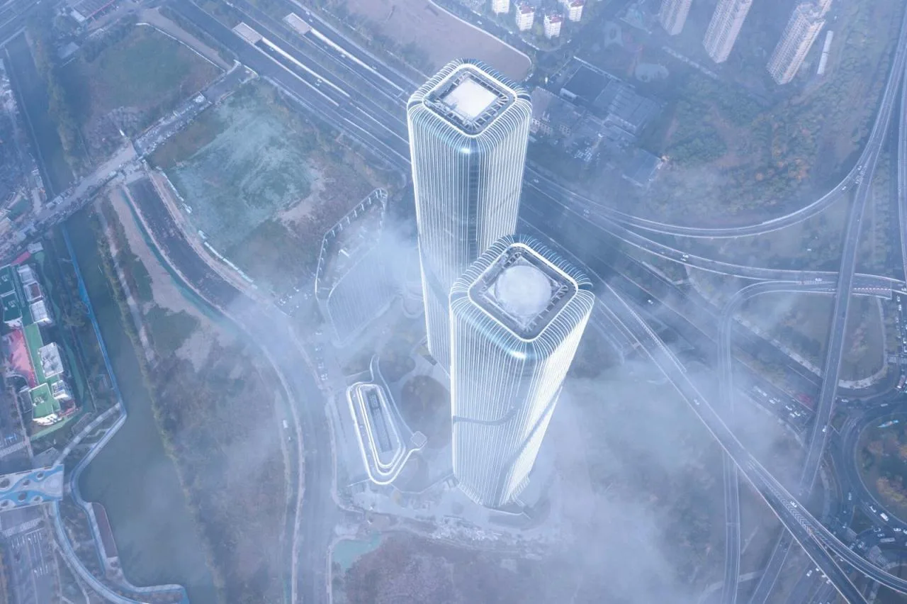BIM Architecture | Qianjiang Tide: Hangzhou Shimao Smart Gate Super High rise Urban Complex/Jiang Ping Studio