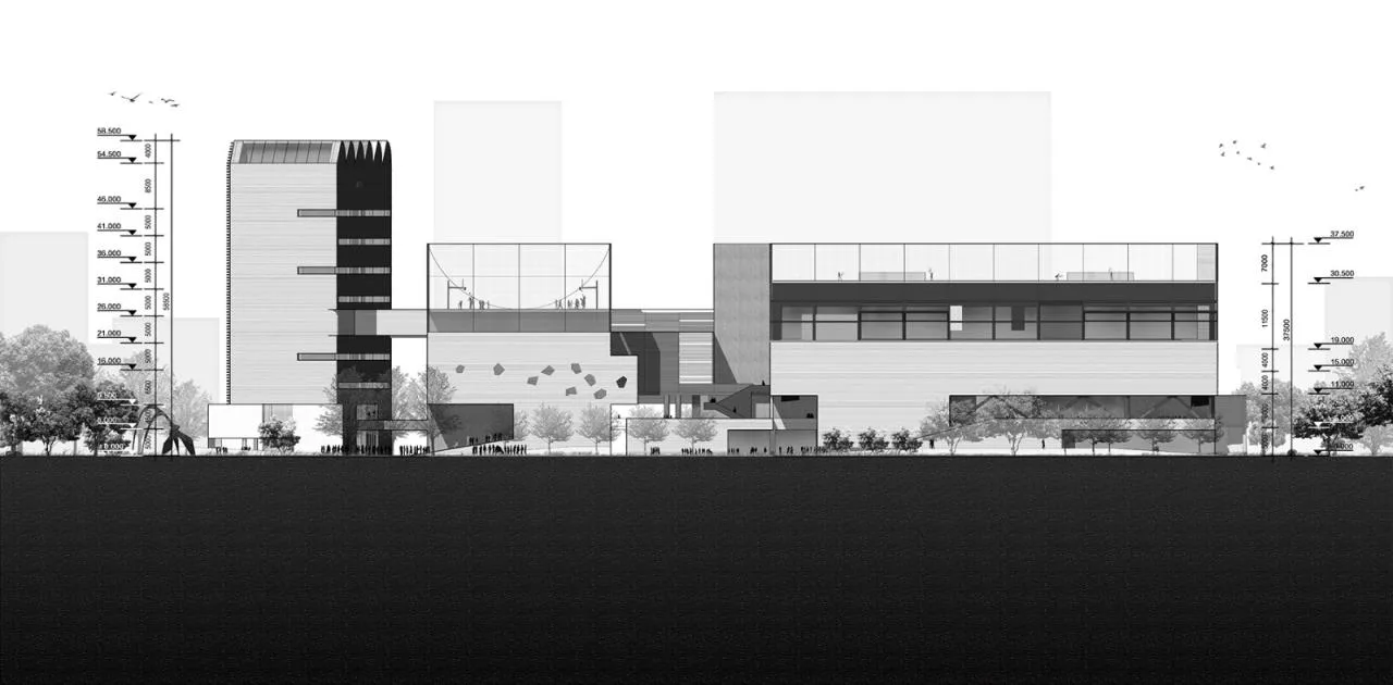BIM Architecture | Community Source: Pingdi Street Comprehensive Cultural and Sports Center Scheme/Similar Architecture+Guangzhou Urban Planning Survey and Design Institute (GZPI)