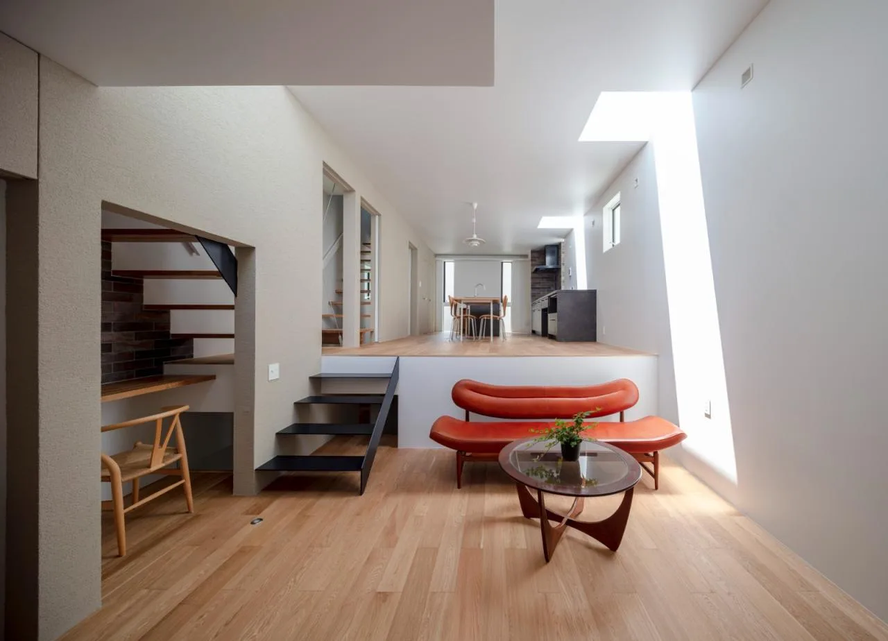 BIM architecture | staggered cantilever structure, Shimouma residential/I.R.A