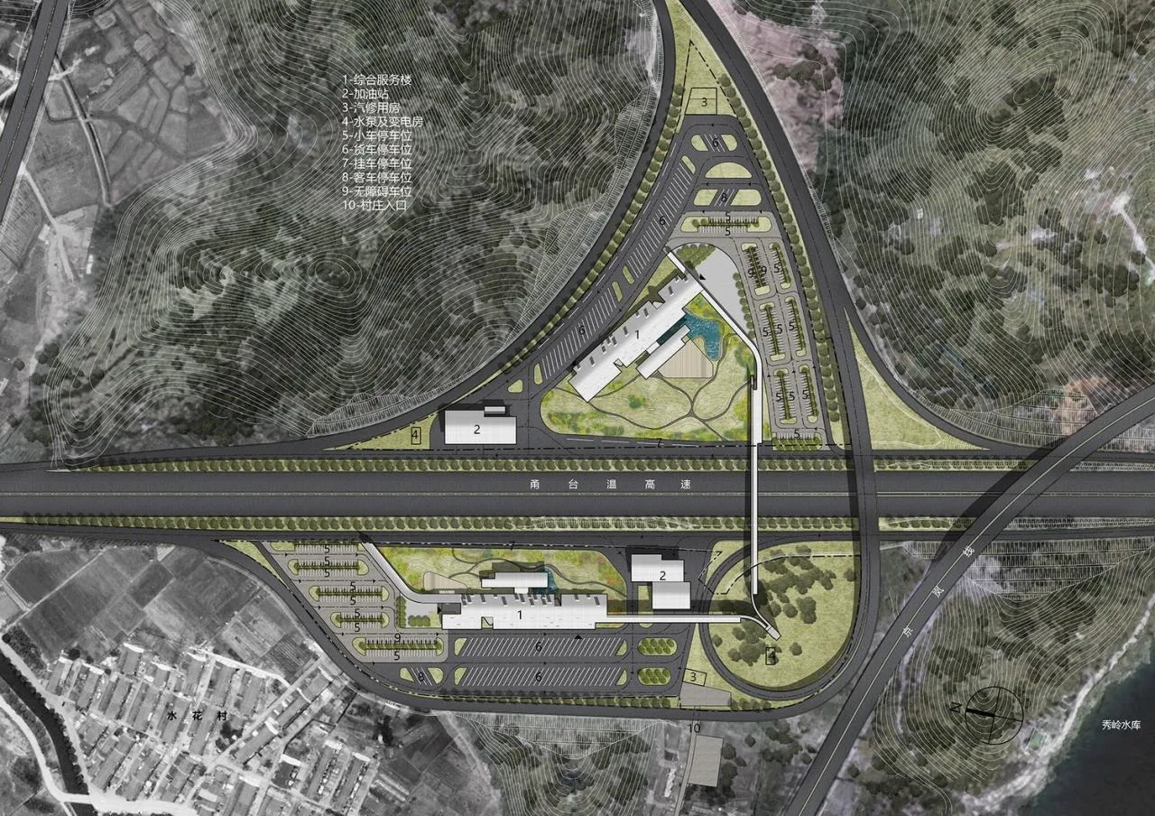 BIM Architecture | Instant Park INSTANT PARK: Design Scheme for the Bridge Service Area of the Yongtaiwen Expressway Reconstruction and Expansion Project/Similar Architecture