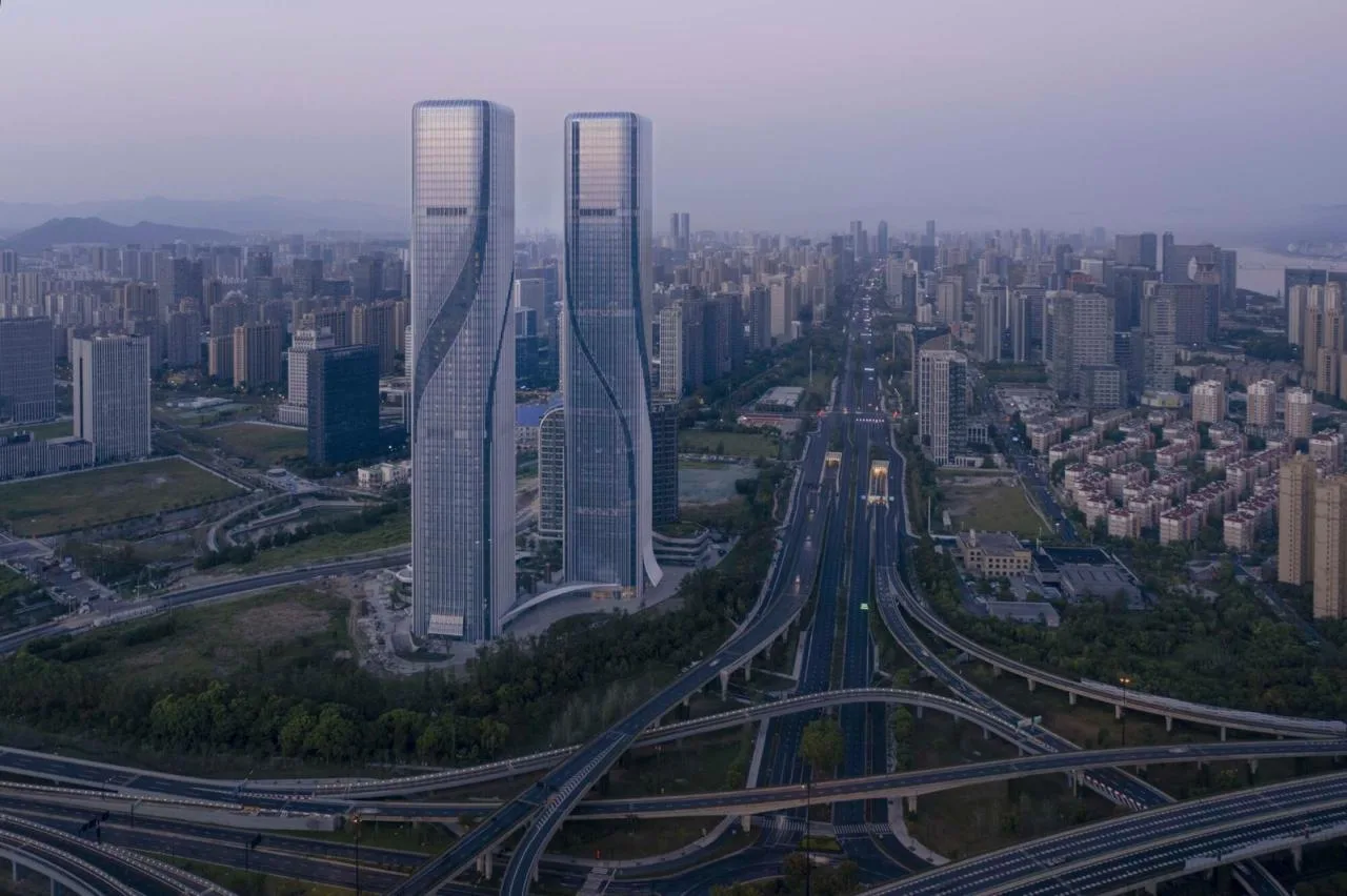 BIM Architecture | Qianjiang Tide: Hangzhou Shimao Smart Gate Super High rise Urban Complex/Jiang Ping Studio