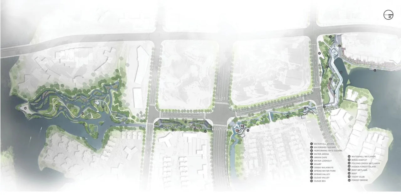 BIM Architecture | Landscape Design: Luhu Water Line Park/Lab D+H