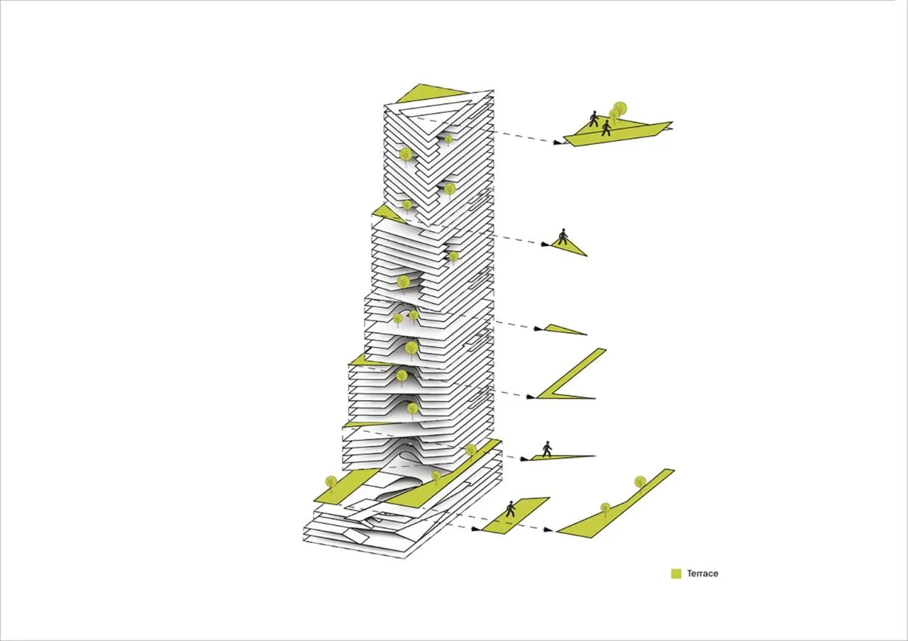 BIM architecture | First tower renovation in Quay Quarter, 'grafting' new floor slabs/3XN