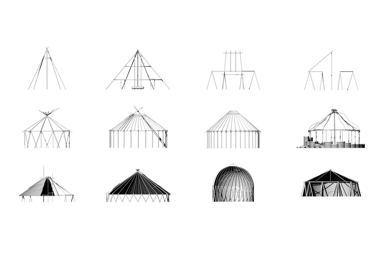 BIM Architecture | Inflatable Mongolian yurt Air Ger/Ger Studio