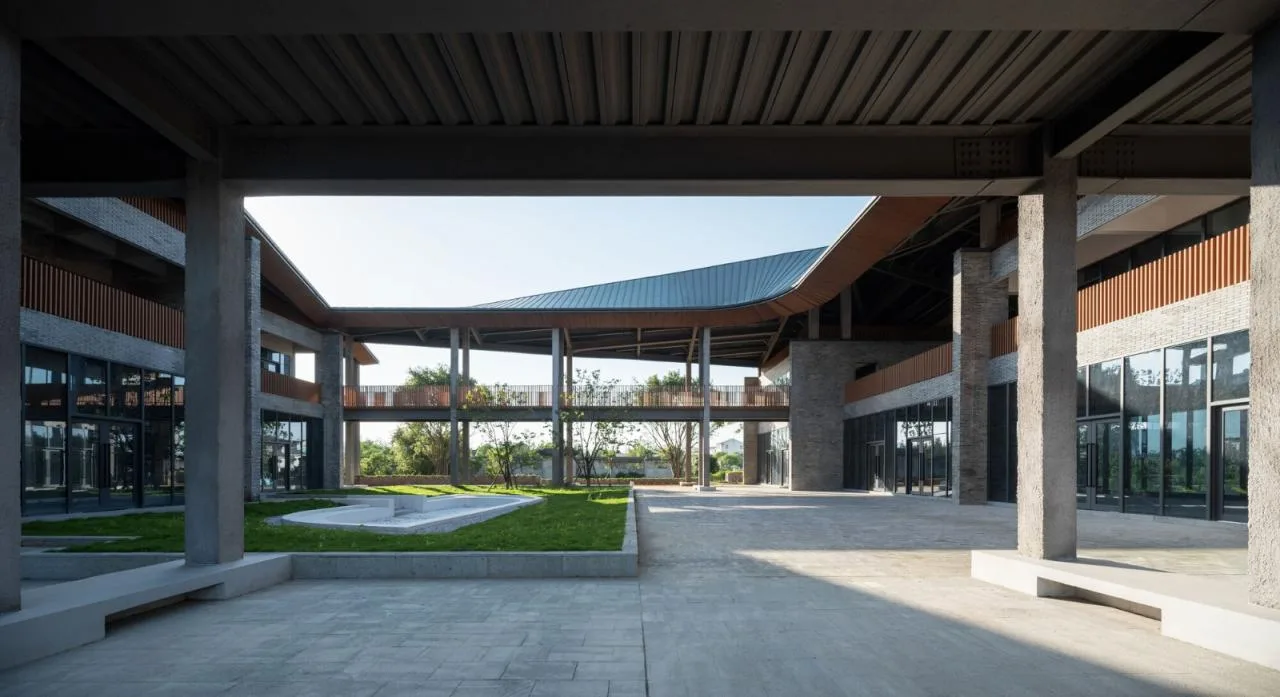 BIM Architecture | Landscape Architecture of Taizhou Lulang Post Station/Garden Building