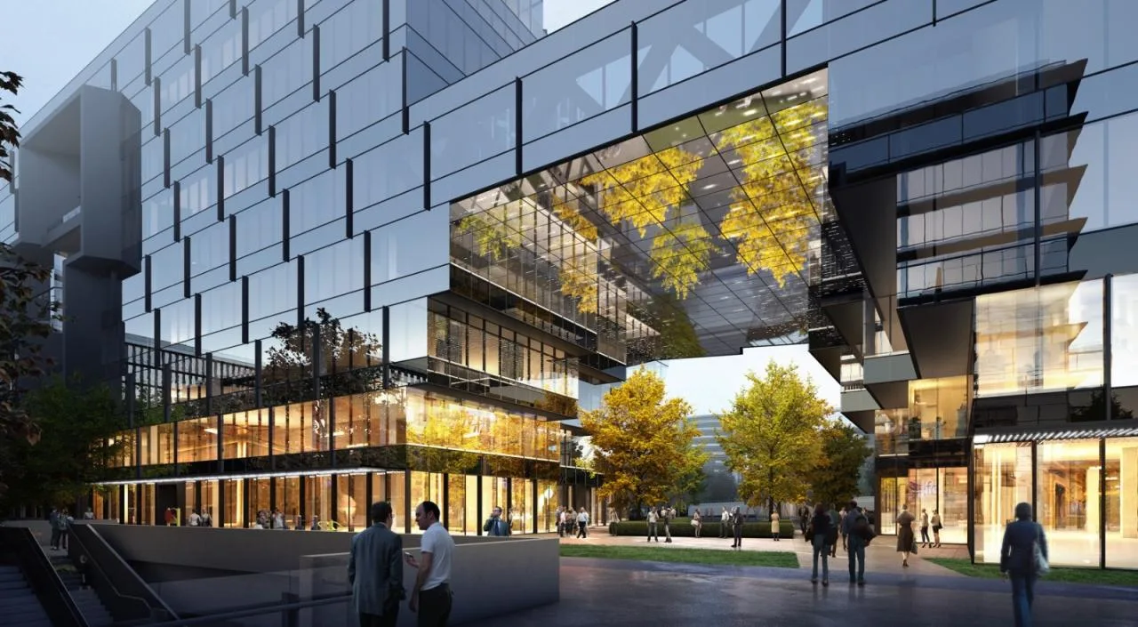 BIM Architecture | Rhythmic Oasis, Beyond Solidification Moment: Large enclosed buildings in the air/BAU Architecture and Urban Design Firm
