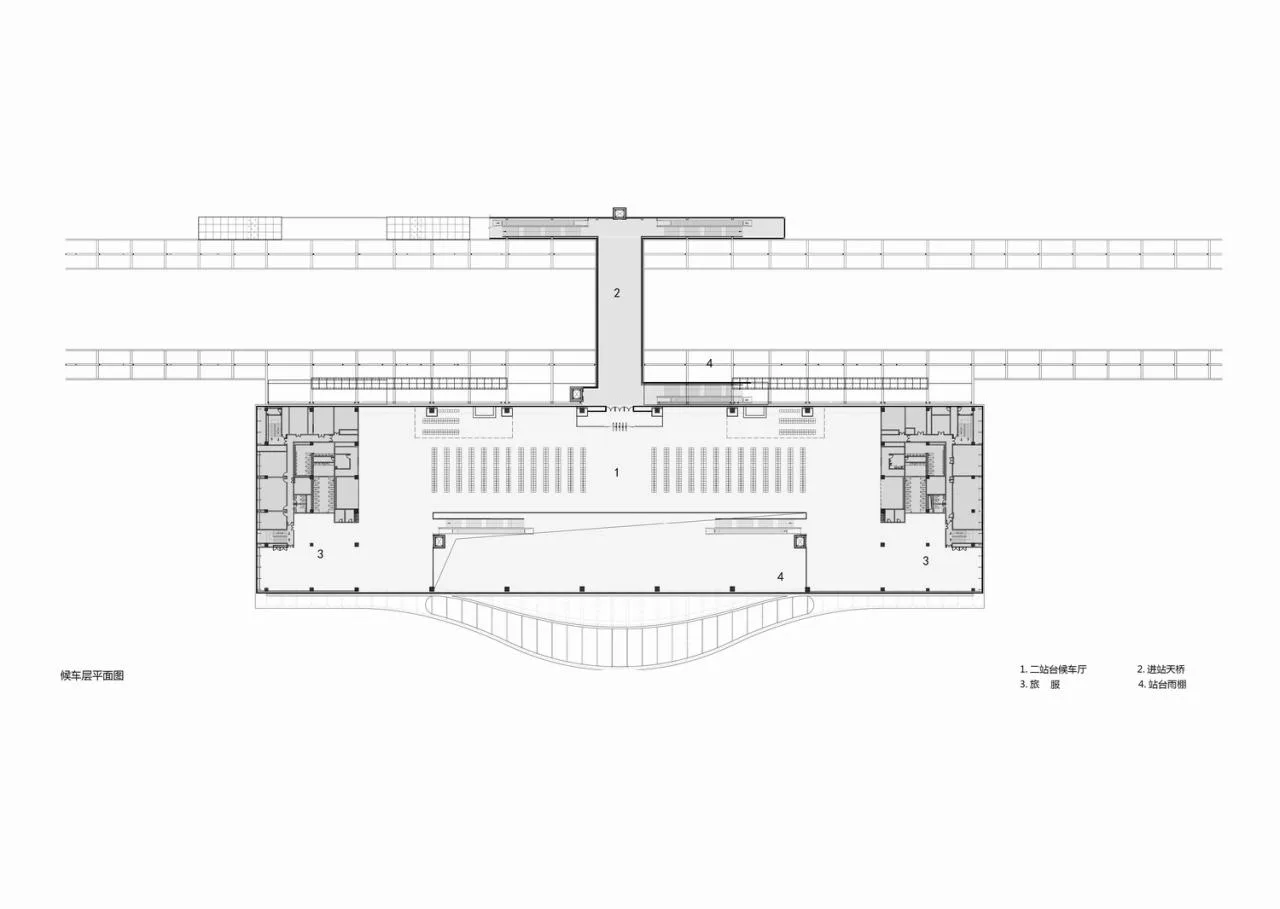BIM Architecture | Newly built Wuyi section of Shanghai Chongqing Chengdu high-speed railway - Hanchuan East Station/Zhongnan Architectural Design Institute Co., Ltd