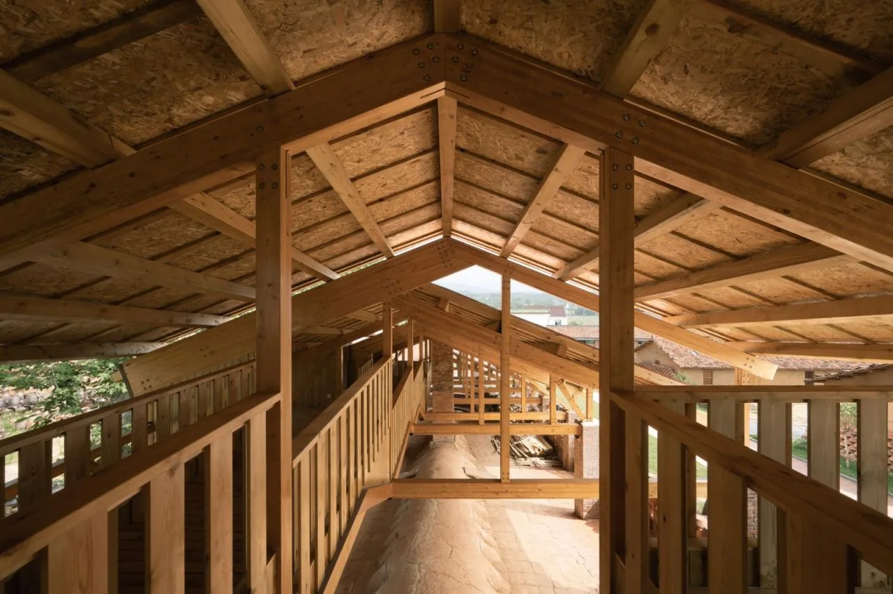 BIM Architecture | Anhui Qianshan Poomlong Kiln and Intangible Cultural Heritage Living Room/Grey Space Architecture Firm