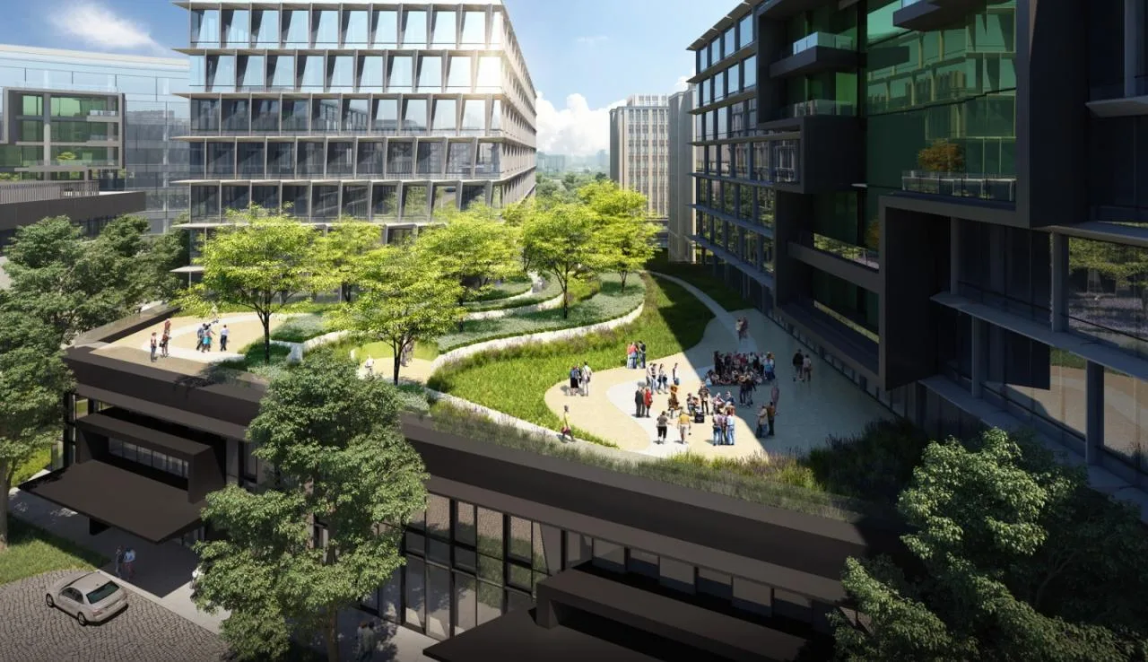BIM Architecture | Rhythmic Oasis, Beyond Solidification Moment: Large enclosed buildings in the air/BAU Architecture and Urban Design Firm