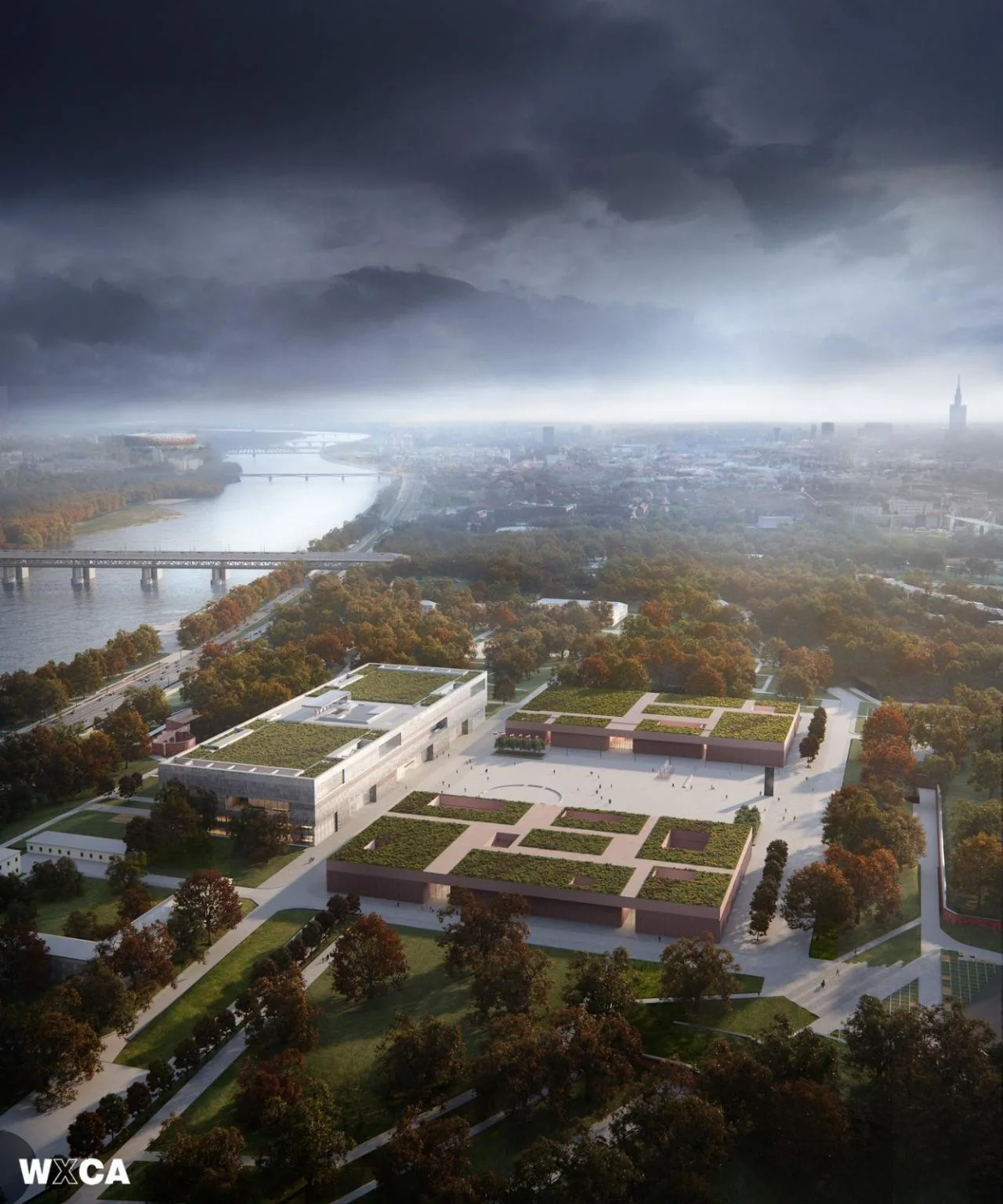 BIM Architecture | Polish History Museum and Polish Army Museum Scheme in Warsaw, Poland/WXCA