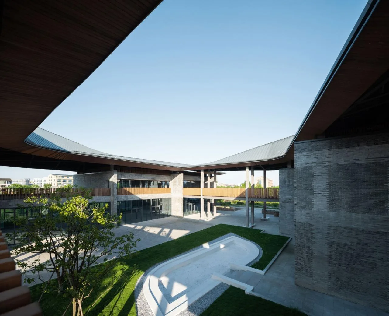 BIM Architecture | Landscape Architecture of Taizhou Lulang Post Station/Garden Building
