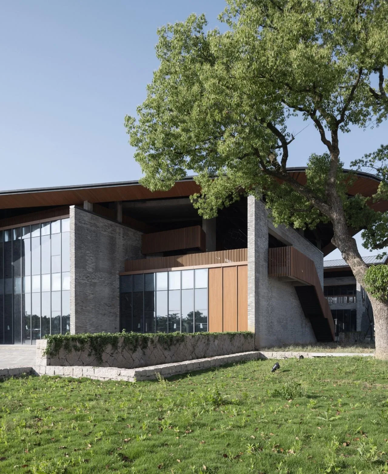 BIM Architecture | Landscape Architecture of Taizhou Lulang Post Station/Garden Building