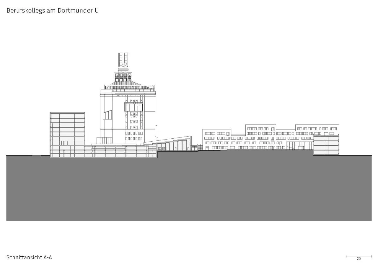 BIM Architecture | Gerber Architekten, U Art and Creativity Center and Vocational Education Academy in Dortmund, Germany