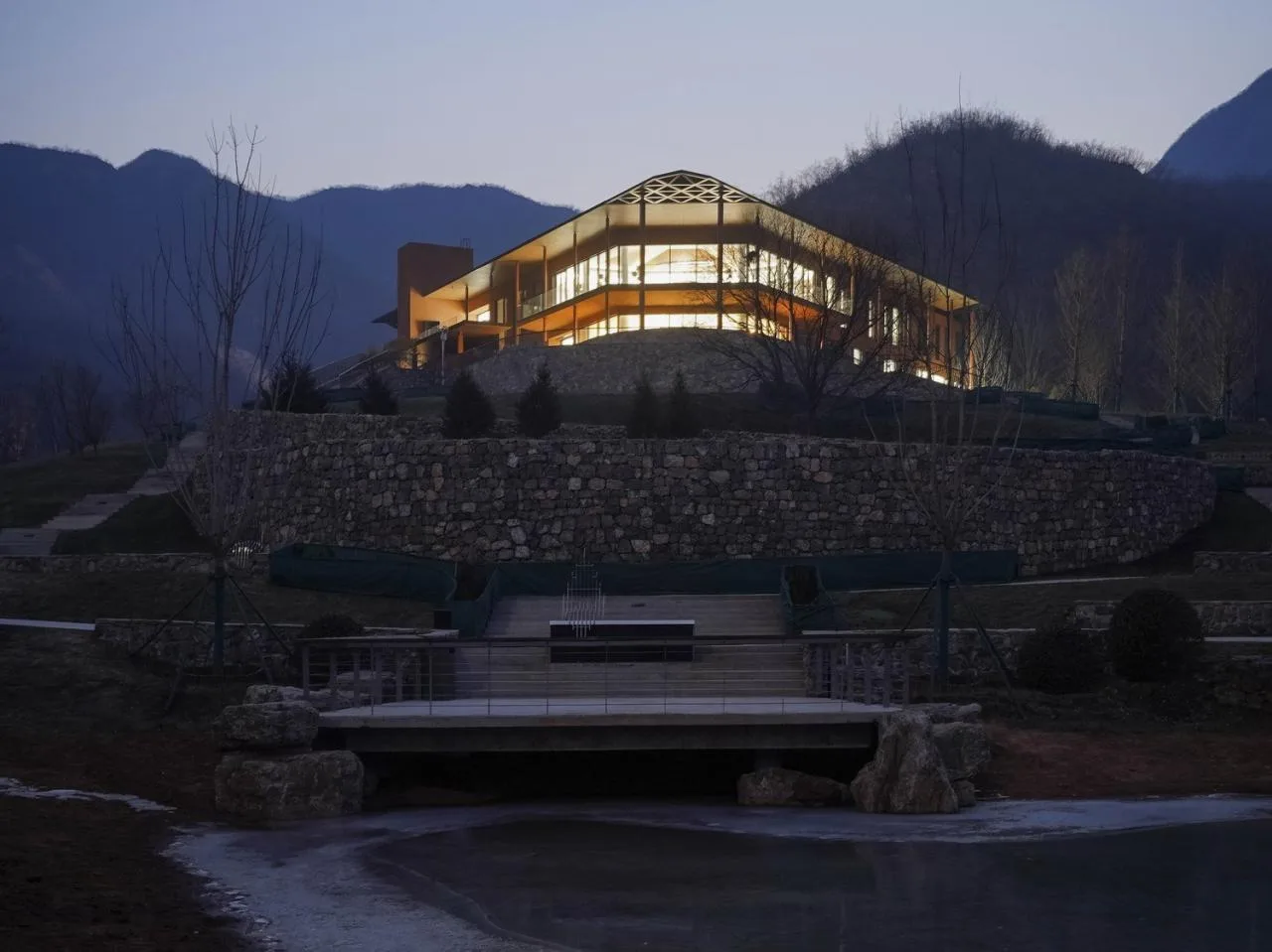 BIM Architecture | Turning into Stars in the Sky, a Quiet and Beautiful Soul Habitat: Shijiazhuang Ande Life Memorial Park · Cloud Mirror/Small Hidden Architecture