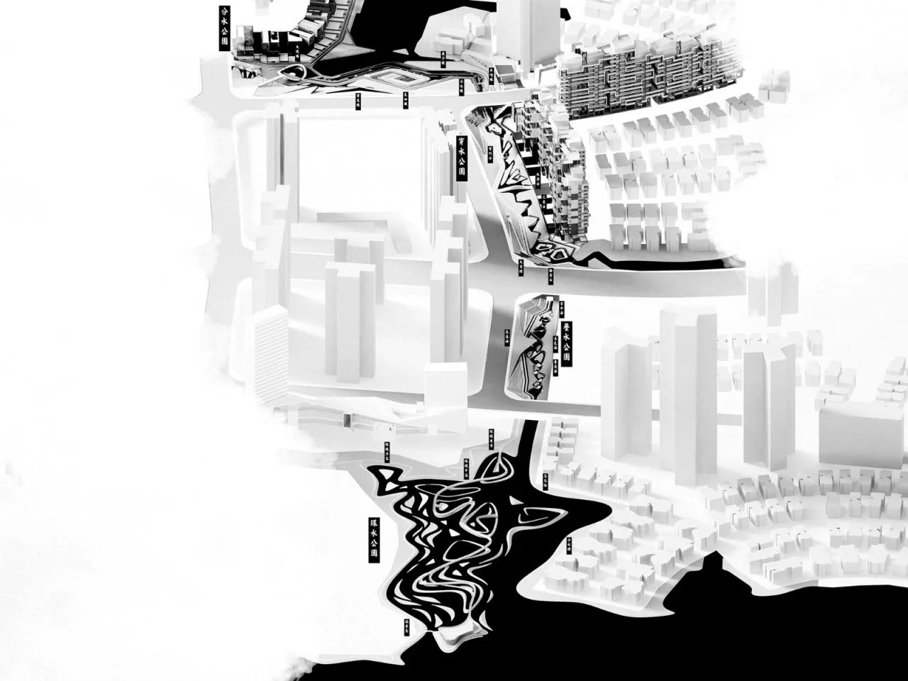 BIM Architecture | Landscape Design: Luhu Water Line Park/Lab D+H