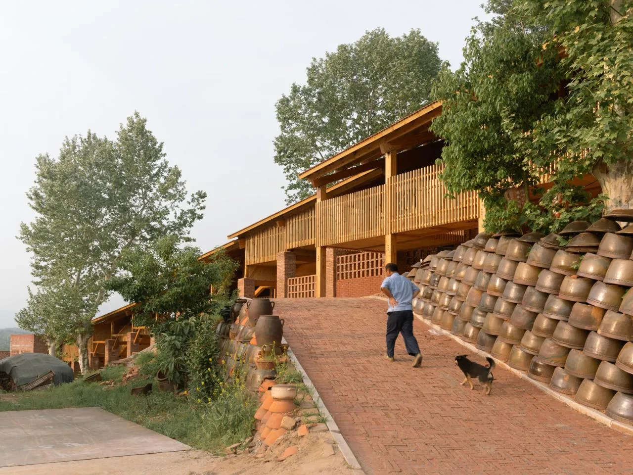 BIM Architecture | Anhui Qianshan Poomlong Kiln and Intangible Cultural Heritage Living Room/Grey Space Architecture Firm