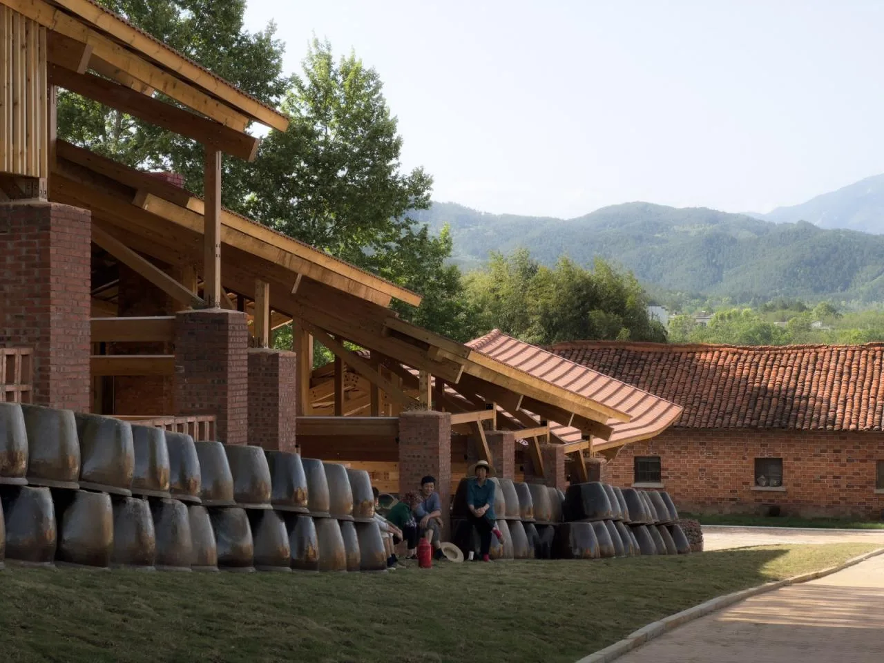 BIM Architecture | Anhui Qianshan Poomlong Kiln and Intangible Cultural Heritage Living Room/Grey Space Architecture Firm