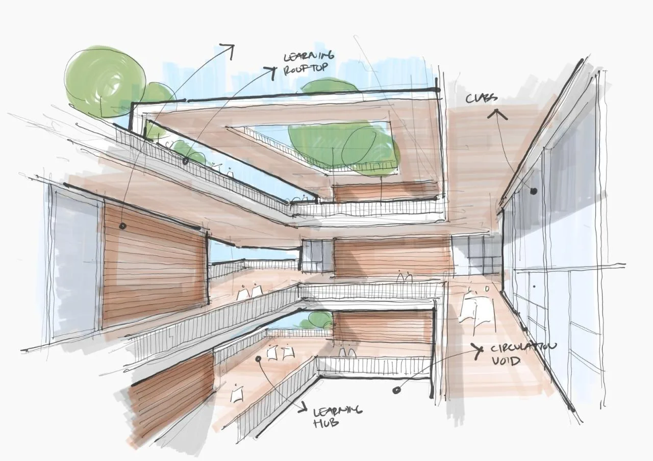 BIM Architecture | Embracing Childhood in the 'Green Wilderness Town' Original: Future Campus of Qianjiang New City in Hangzhou/10 Design