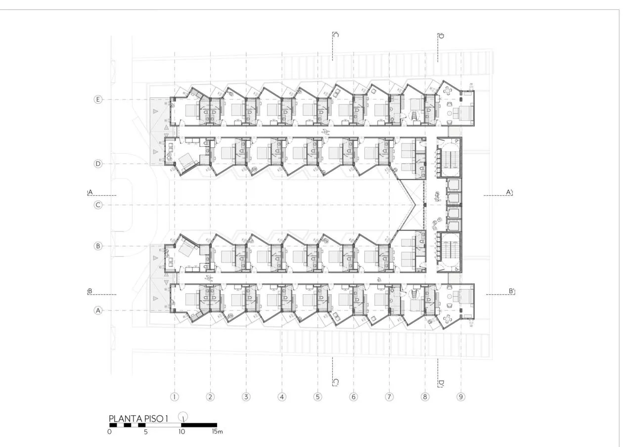 BIM Architecture | BA'RA Hotel/Plan: b arquitectos