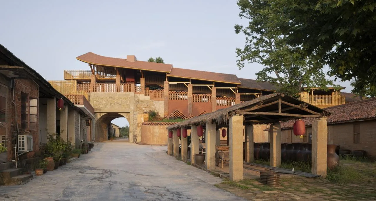 BIM Architecture | Anhui Qianshan Poomlong Kiln and Intangible Cultural Heritage Living Room/Grey Space Architecture Firm