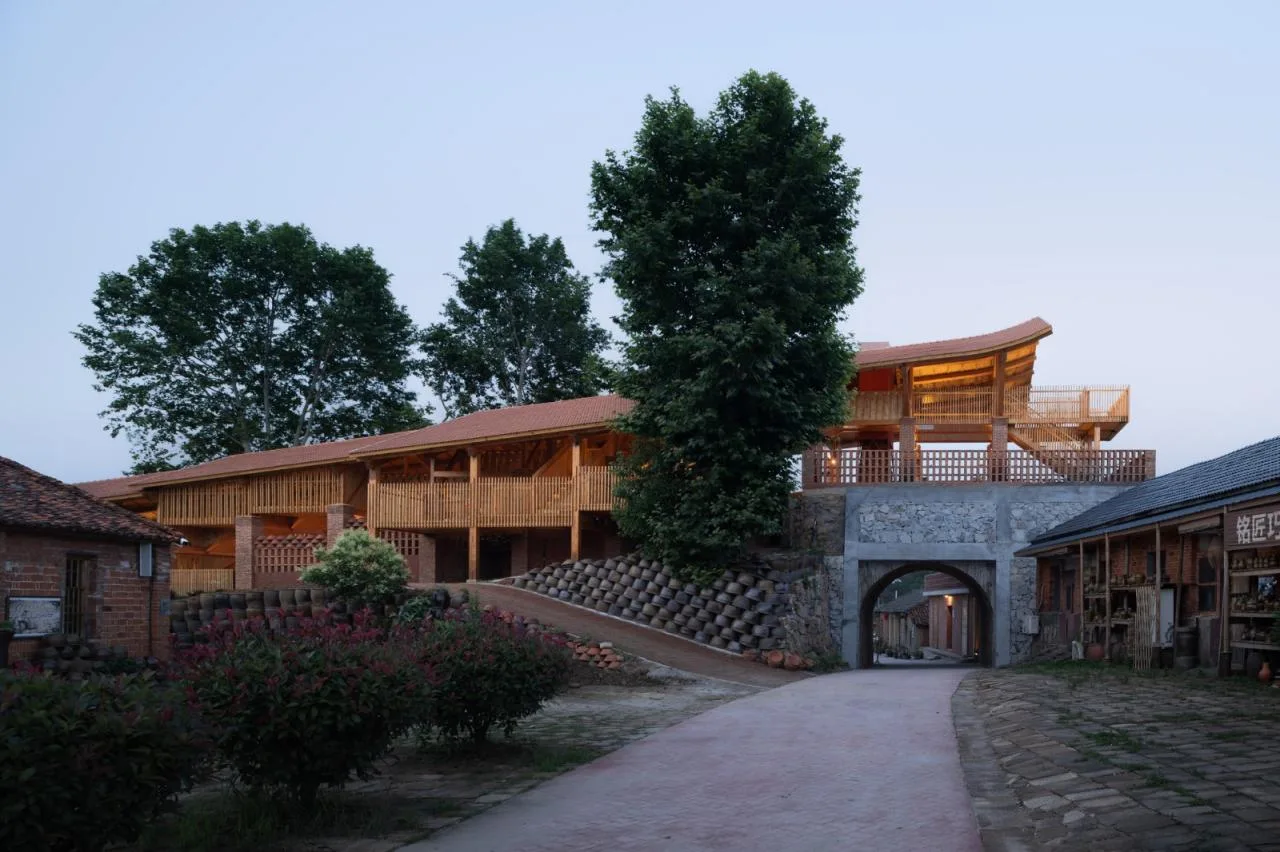 BIM Architecture | Anhui Qianshan Poomlong Kiln and Intangible Cultural Heritage Living Room/Grey Space Architecture Firm