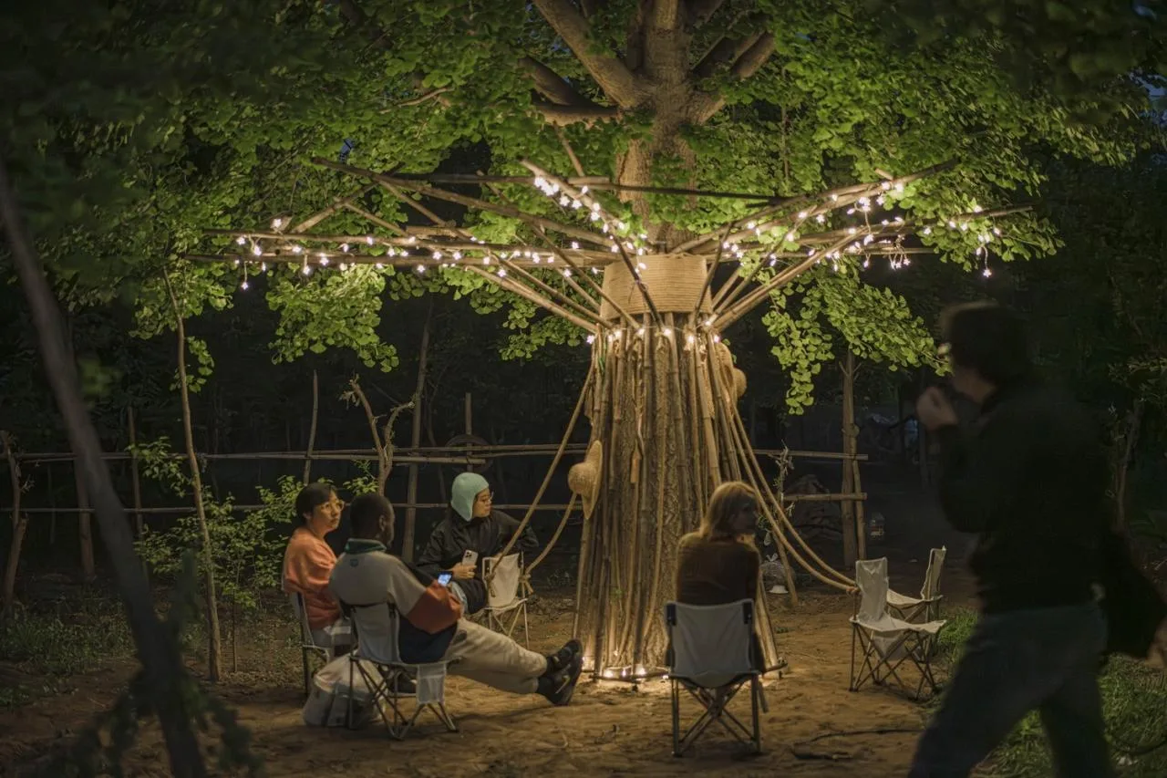 BIM Architecture | Embracing Sustainability: Bamboo Installation Tree of Life/UK Studio