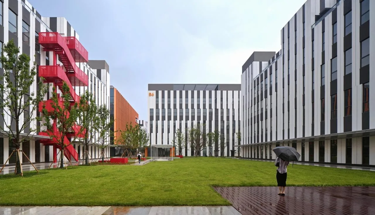 BIM architecture | Jumping colors x smiling curves, injecting vitality and emotion into park buildings: Suzhou Xinyang Industrial Park/FTA