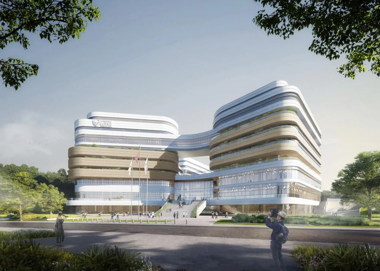 BIM Architecture | Shaping the Medical School Complex with Landscape Arteries: Southern University of Science and Technology School of Medicine and Southern University of Science and Technology Affiliated Hospital/Gabo Architectural Design Firm